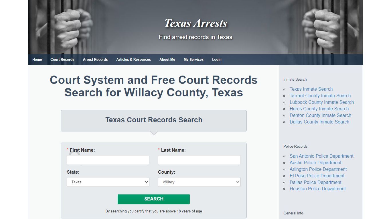 Court System and Free Court Records Search for Willacy County, Texas ...